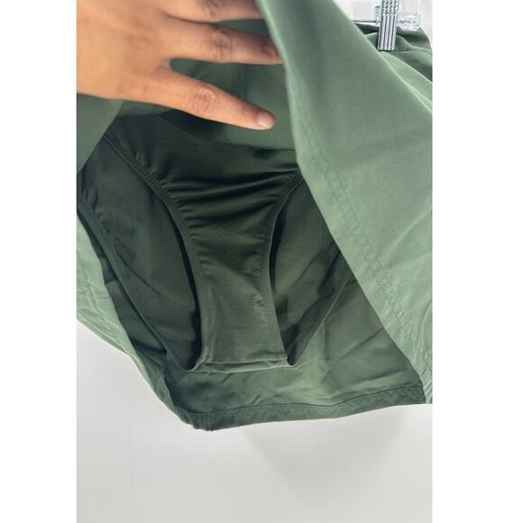 Kona Sol swim skort and swimsuit bottoms size L green pool lake beach - Picture 3 of 5